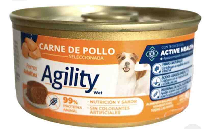 LATA AGILITY PERRO POLLO 90 GM